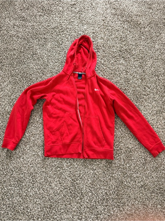 Nike Other - Nike Kids Red Full-Zip Hooded Sweatshirt